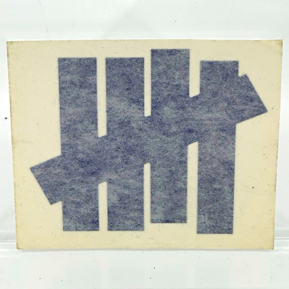 Undefeated Vinyl Decal Sticker Single Gray Vinyl